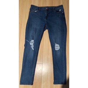 Old Navy Rockstar Mid Rise Ripped Jeans